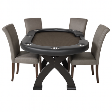 Premium Poker & Lounge  Chair by BBO - Black